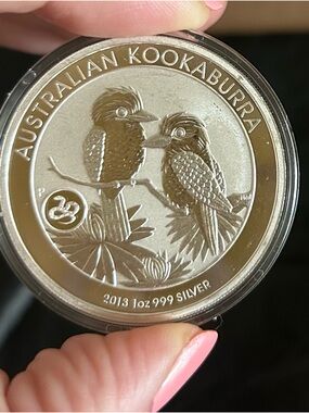 Australian Kookaburra 2013 1oz .999 Silver Coin with snake privy